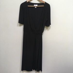LOFT Black Wrap Dress